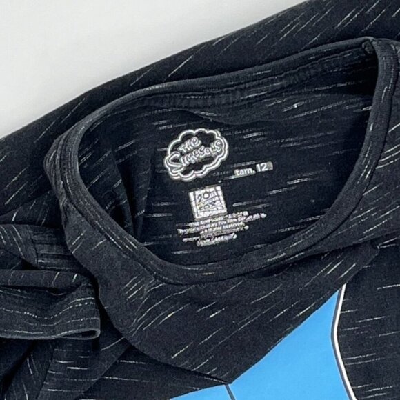 VTG 90s Y2K Homer Simpson Bart Simpson Vinyl Graphic T-Shirt Womens S - Picture 3 of 9